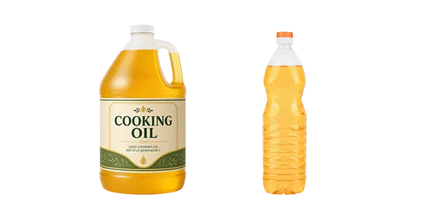 Two bottles of cooking oil