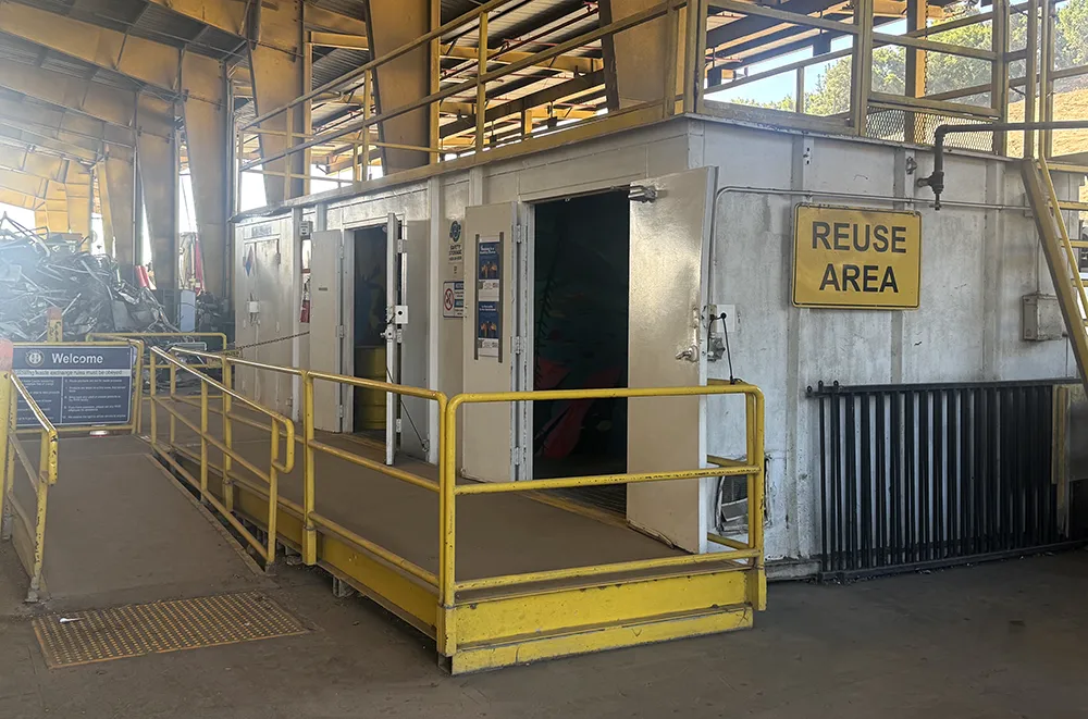 The Reuse It Marin store located inside the HHW facility